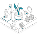 Energy Transition and Hydrogen Icon